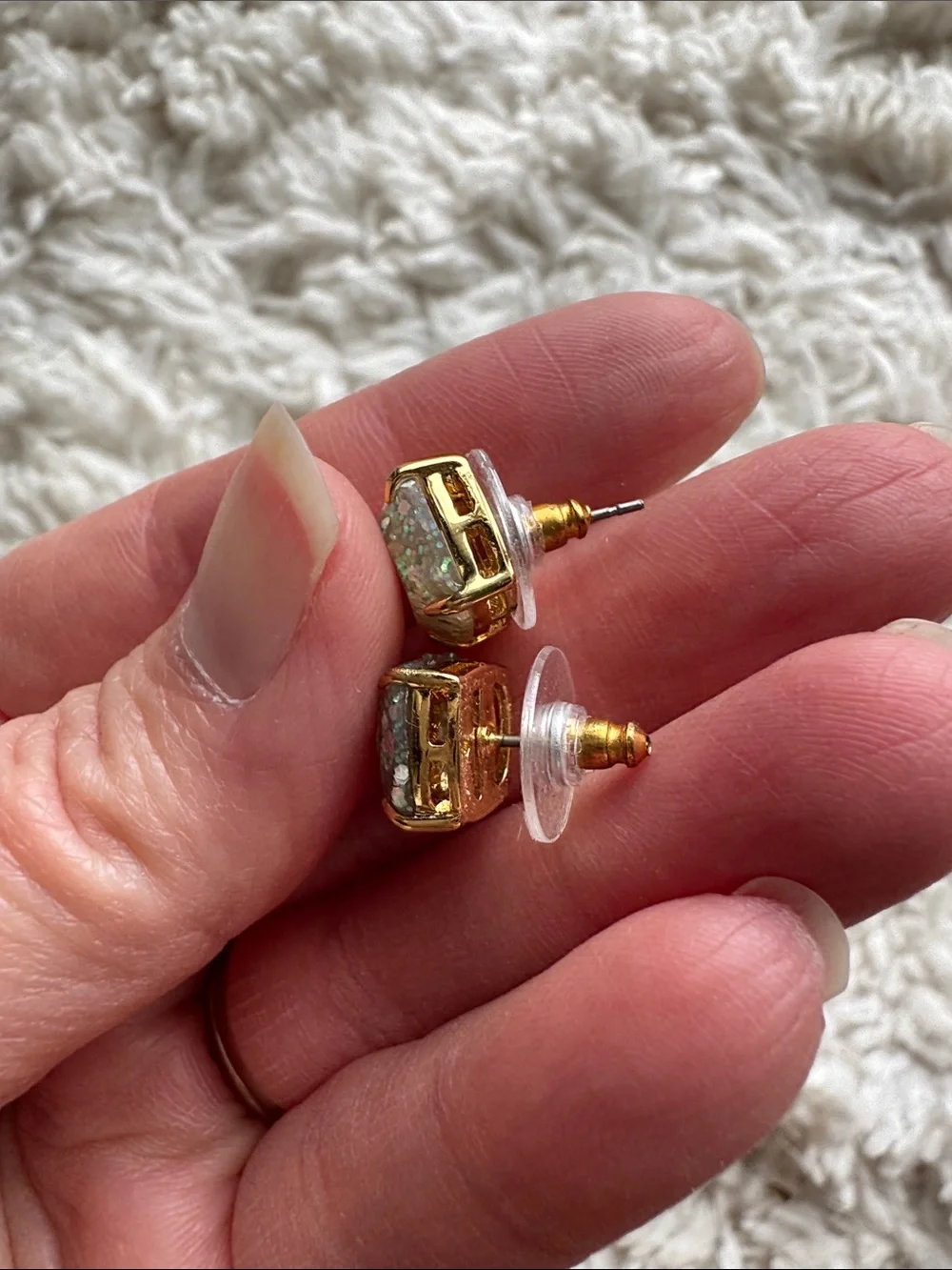 Kate Spade Glitter Gumdrop Earrings